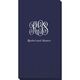 Script Monogram with Text Guest Towels Image 1 of 2